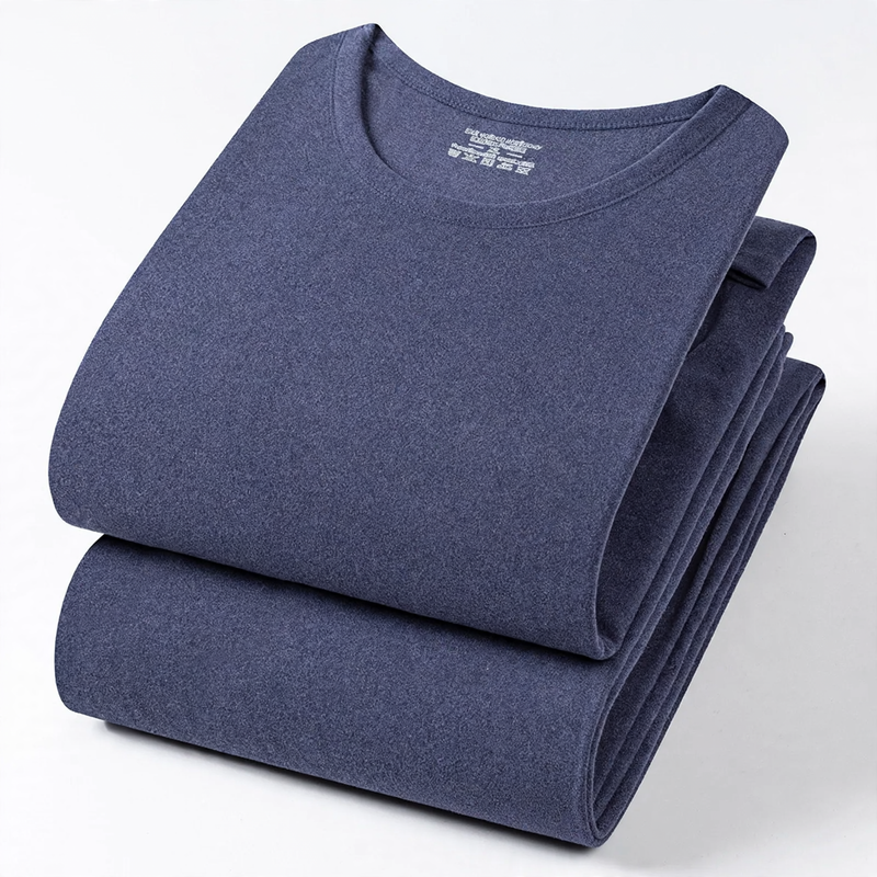 Men's Thermal Underwear Set, Lined, Round Neck