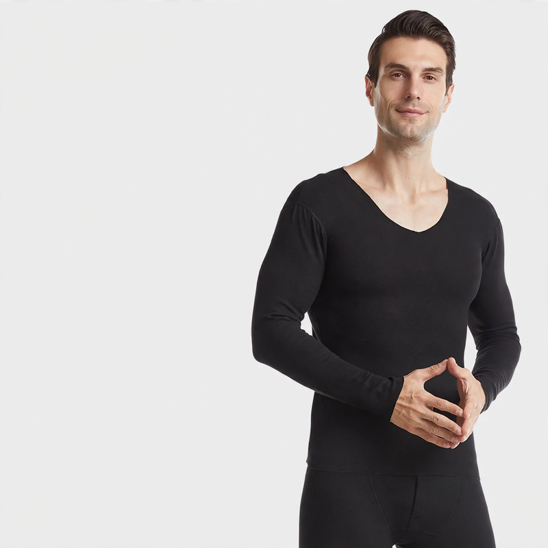 Padded thermal underwear set with heating function