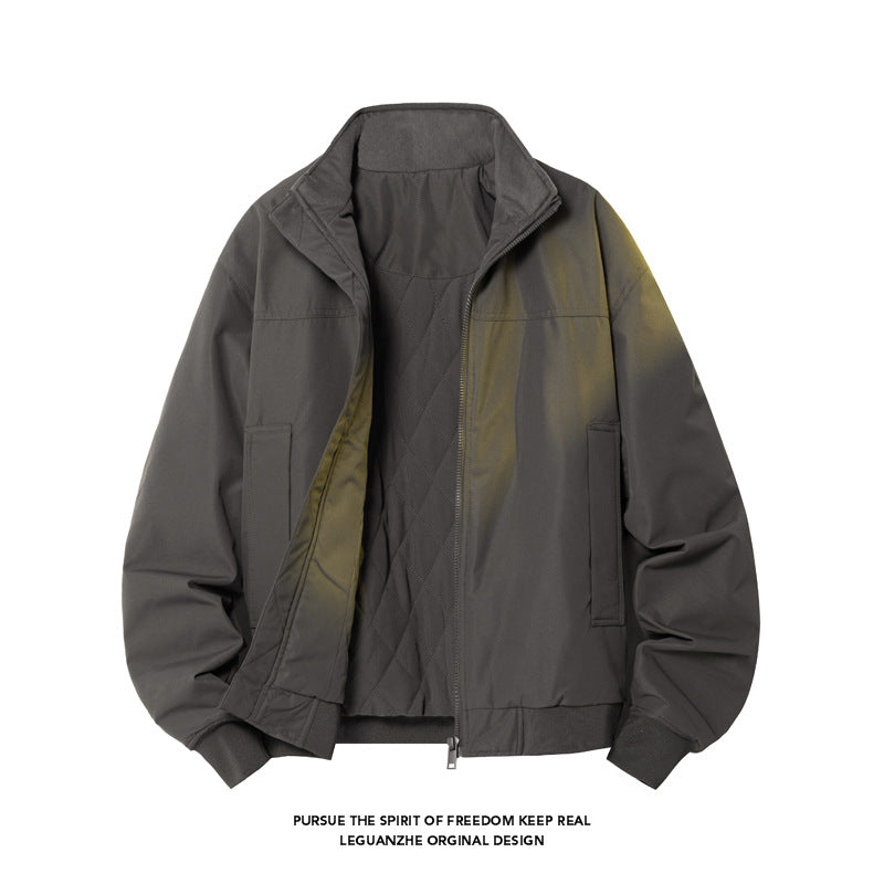 Men's pilot jacket, padded, in vintage style