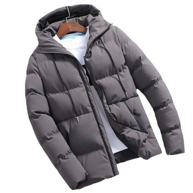 Casual men's winter jacket with hood