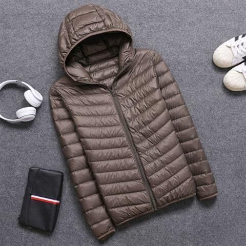Light men's winter jacket, lined