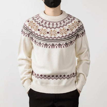 Vintage Fair-Isle Knit Sweater