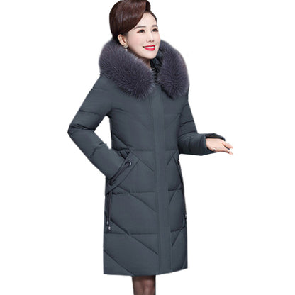 Padded ladies' winter jacket in plus size