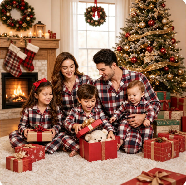 Family Pajama Set, checked