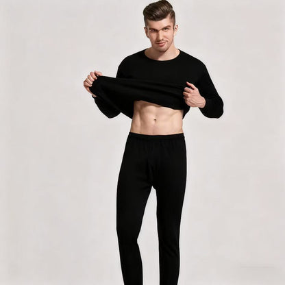 Men's Thermal Set, body-hugging, Round Neck