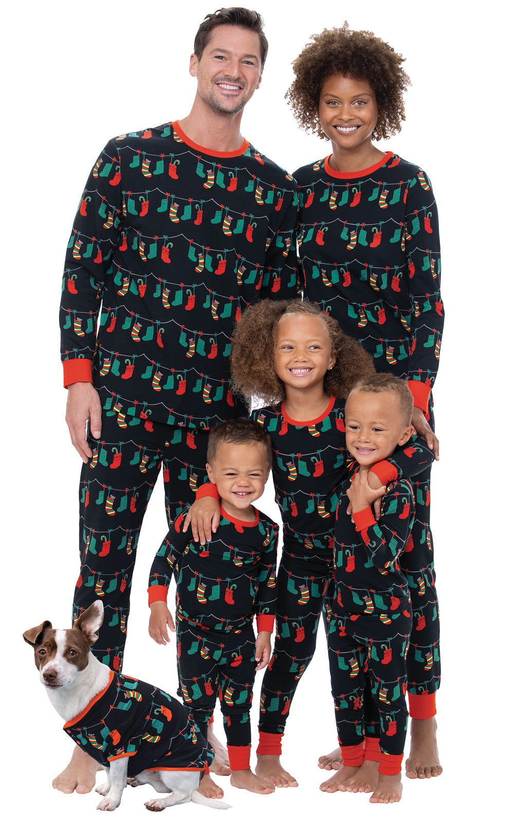 Christmas Family Pajama Set, Cartoon Print