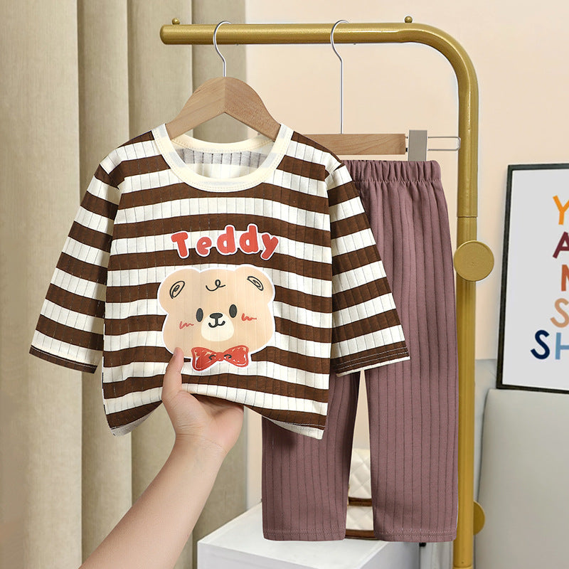Children's house suit made of cotton, lightweight