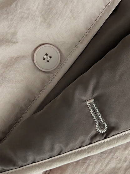 Women's quilted jacket in retro workwear style