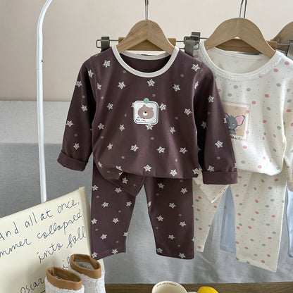Children's Pajama Set, Cotton Blend, Various Patterns