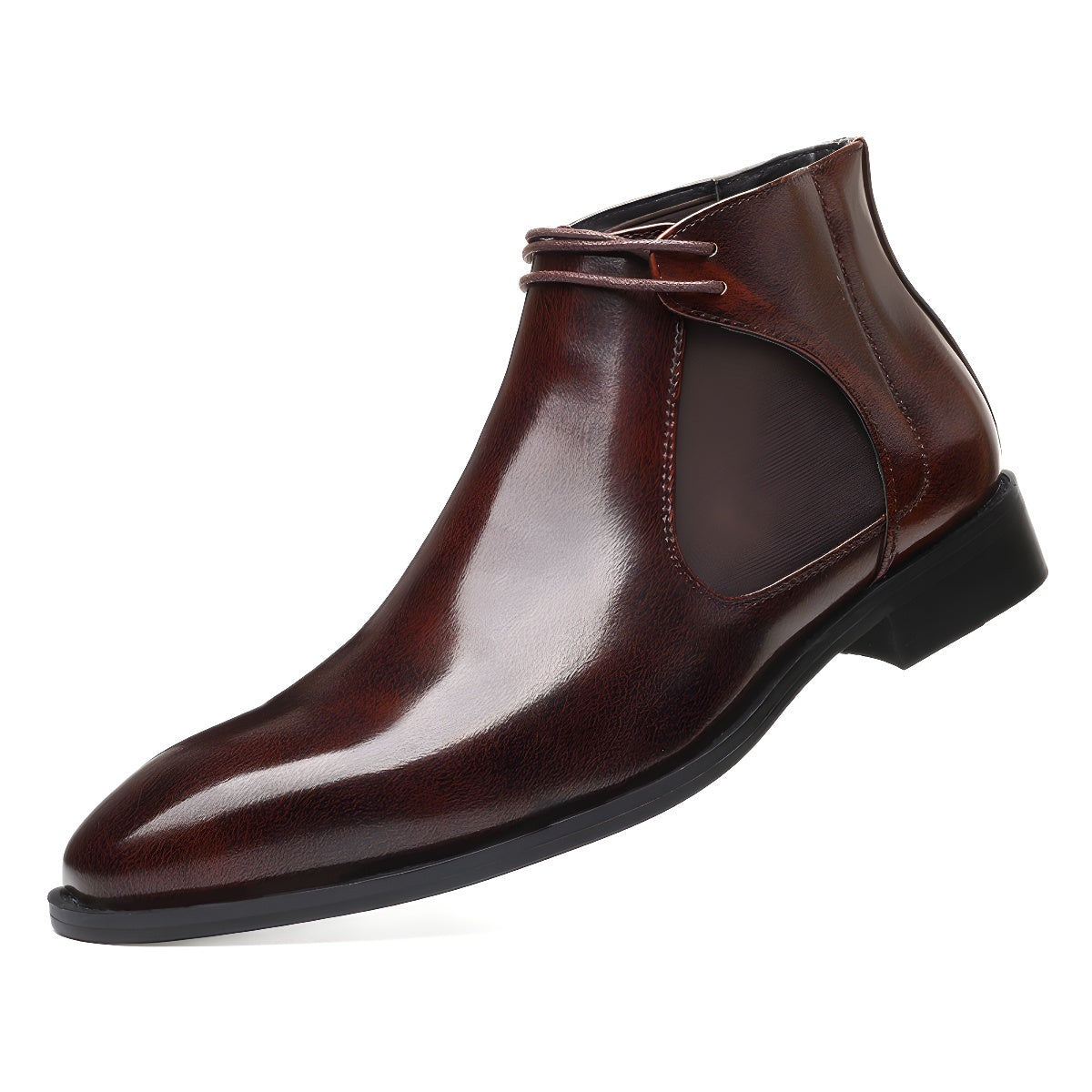 Chelsea boots, PU leather, non-slip, square toe