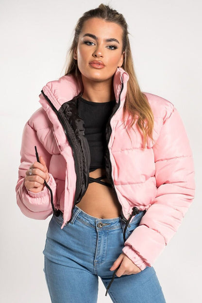 Padded women's quilted jacket in oversize look