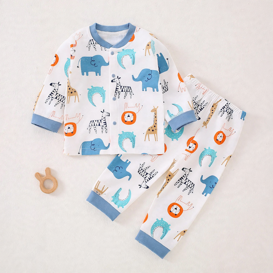 Baby cotton pajamas set, two-piece