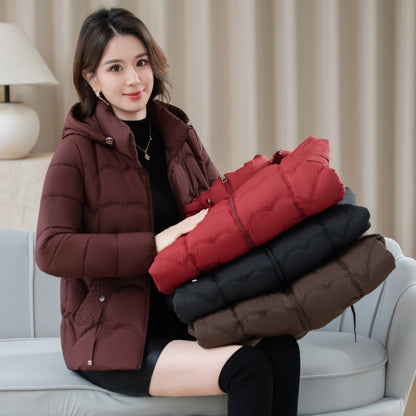 Short, padded ladies jacket for seniors