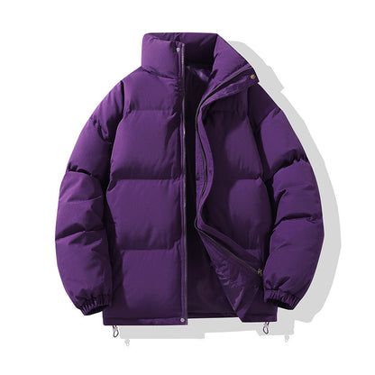 Men's padded jacket, solid color, relaxed, urban style