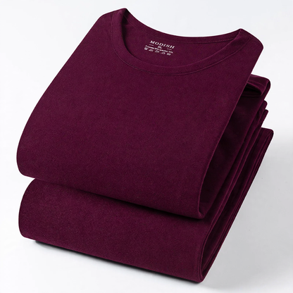 Men's Thermal Underwear Set, Lined, Round Neck