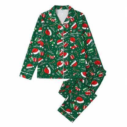 Women's pajamas, long-sleeved, milk silk, set