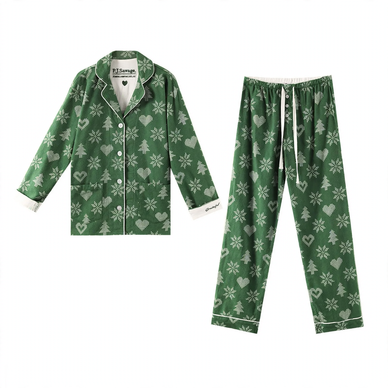 Women's house suit made of brushed cotton