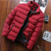 Men's padded jacket, stand-up collar, lined, for sports