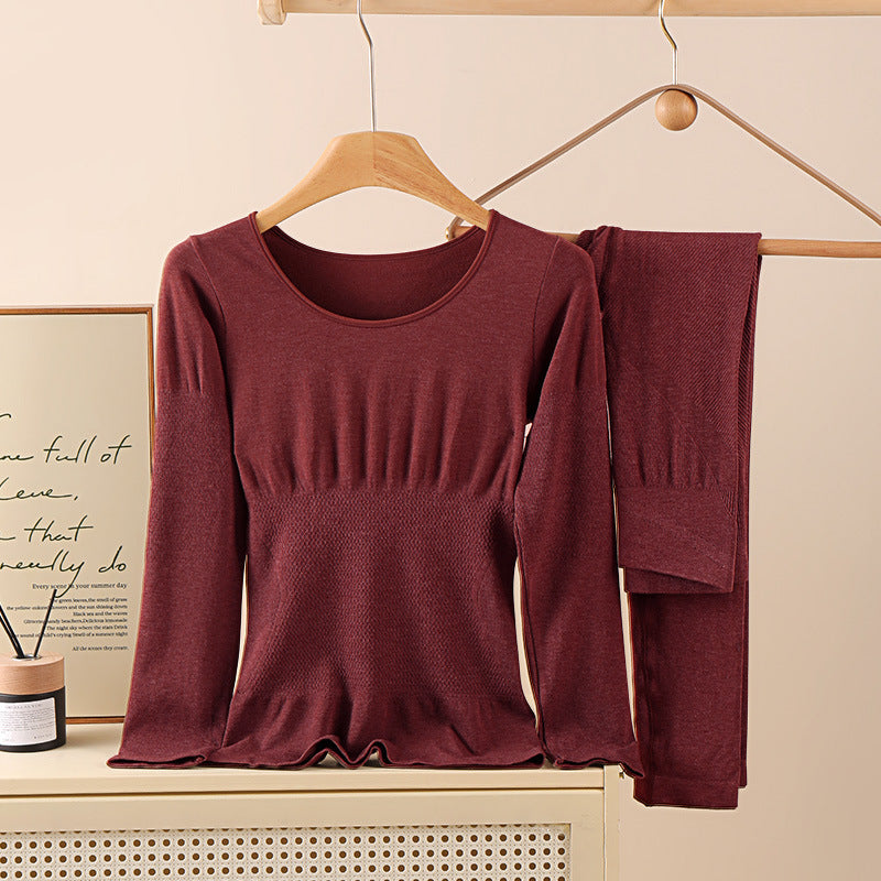 Women's Thermal Underwear Set, Shaping, Round Neck