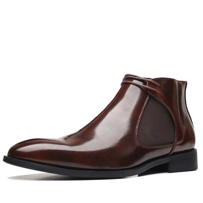Chelsea boots, PU leather, non-slip, square toe