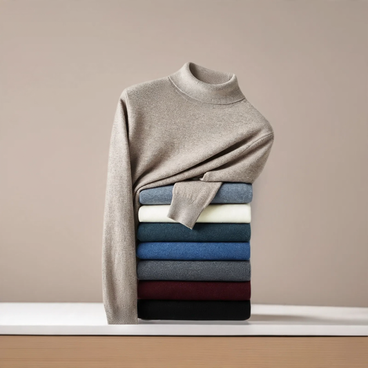 Men's turtleneck sweater made of 100% merino wool