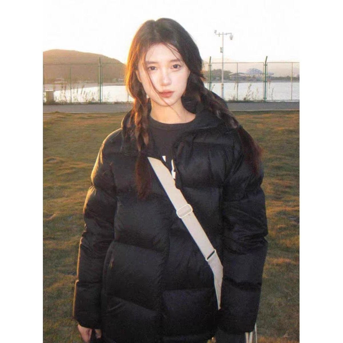 Women's winter jacket, short, padded