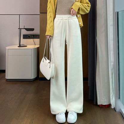Narrow chenille cord pants for women