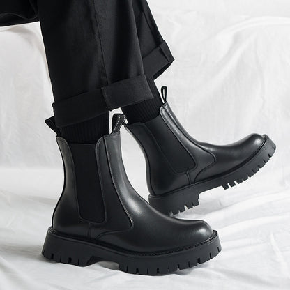 Men's Chelsea Boots made of leather, water-repellent