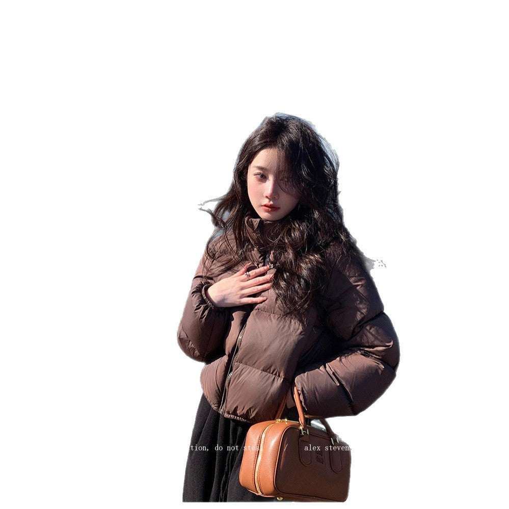 Ladies' down jacket, short, fashionable and warm