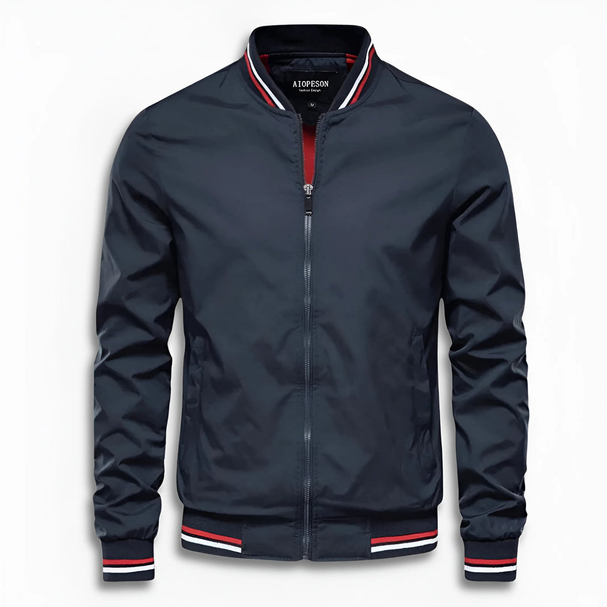 Men's Casual Transitional Jacket with Water-Repellent Surface & Stand Collar | EVA-US