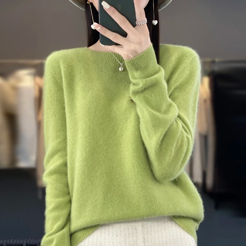 EVA-US | Cashmere Pullover Women's Stylish Crew Neck, Soft & Comfortable