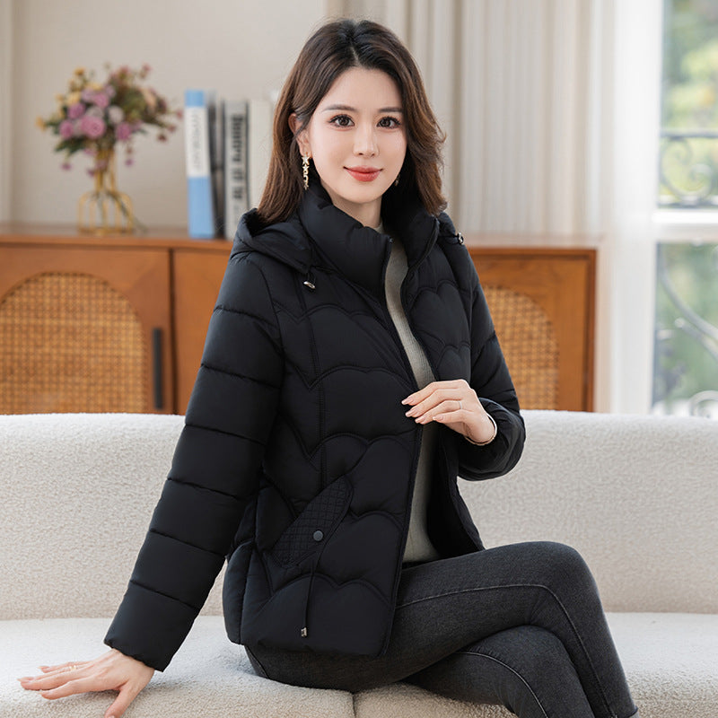 Short, padded ladies jacket for seniors