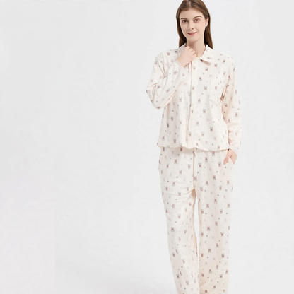 Warmer coral fleece pajama for women, plus sizes
