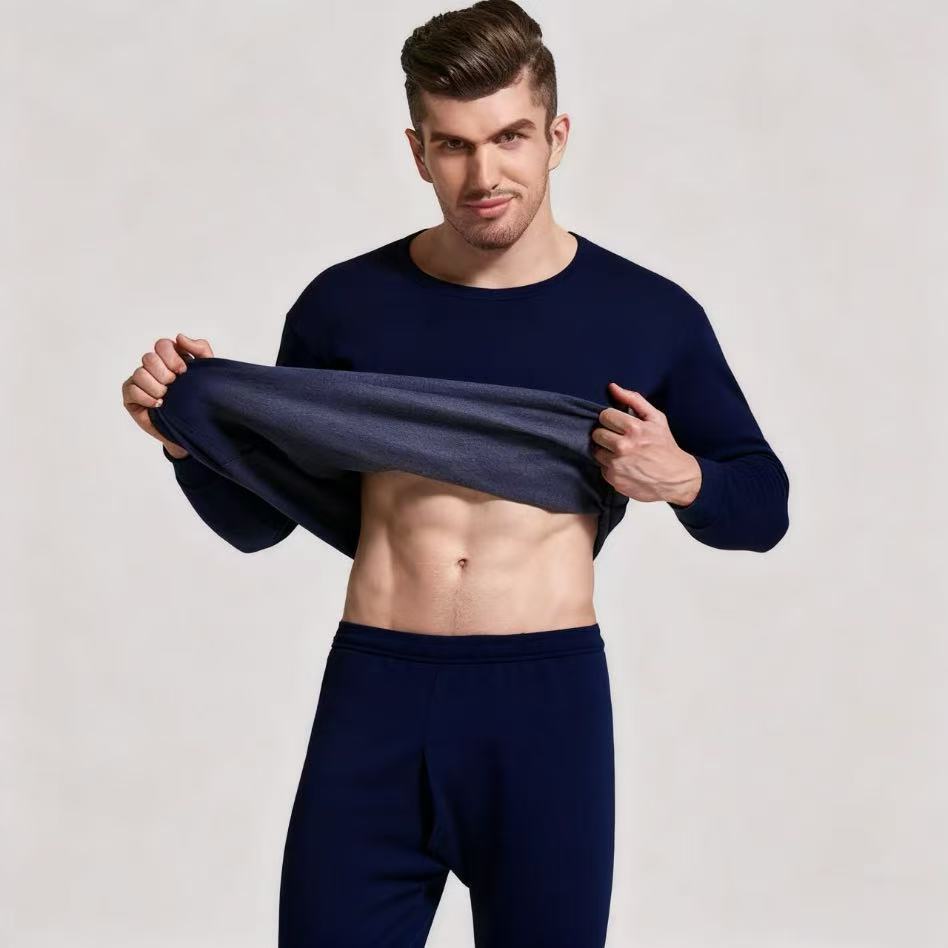 Men's Thermal Set, body-hugging, Round Neck