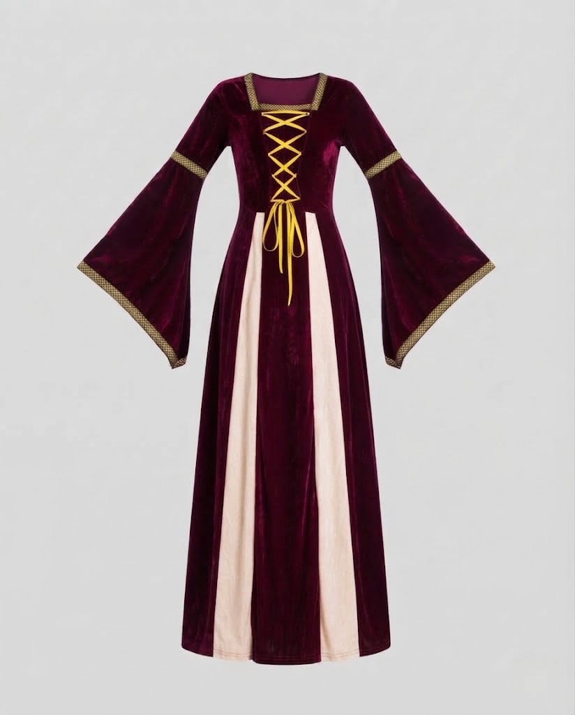 Women Medieval Wizard Dress EVA-US