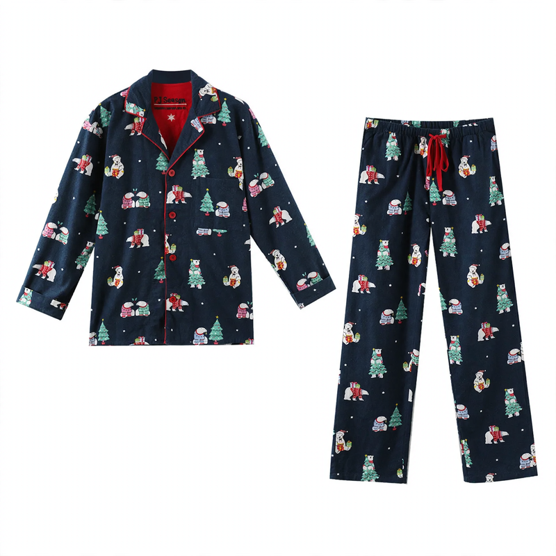 Men's house suit, lined, double-sided napped