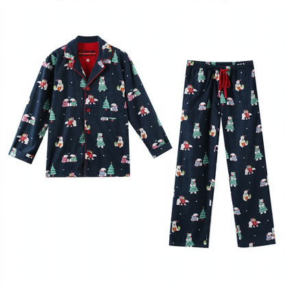 Men's house suit, lined, double-sided napped