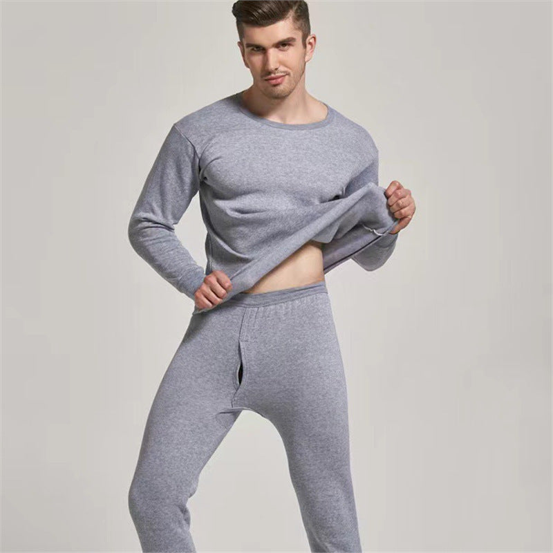 Men's Thermal Set, body-hugging, Round Neck