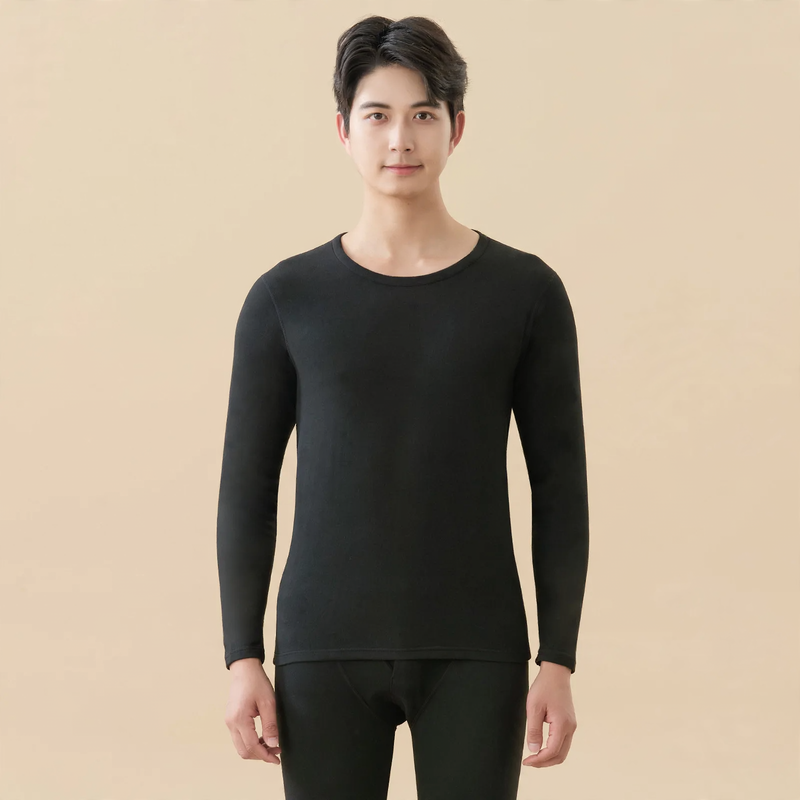 Men's Thermal Underwear Set, thin, Round Neck