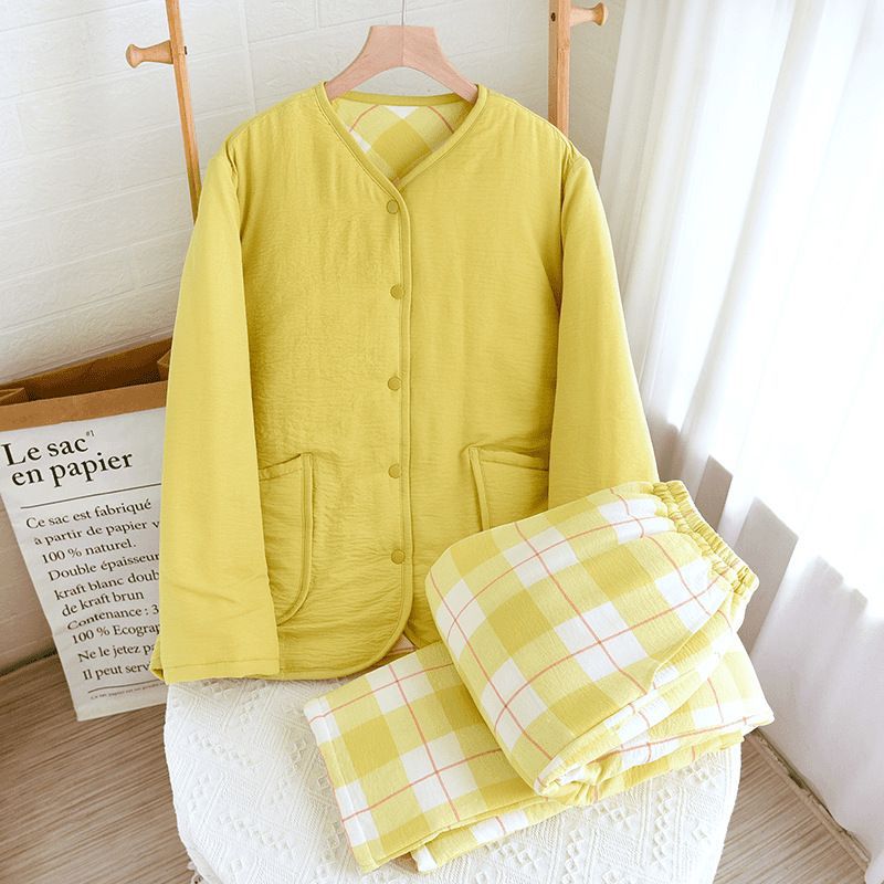 Padded cotton house suit, Japanese style