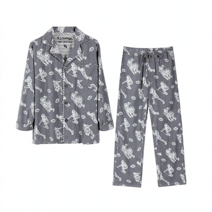 Men's house suit, lined, double-sided napped
