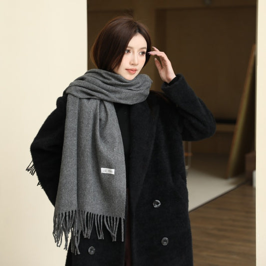 Wool scarf and shoulder wrap, 70x200 cm