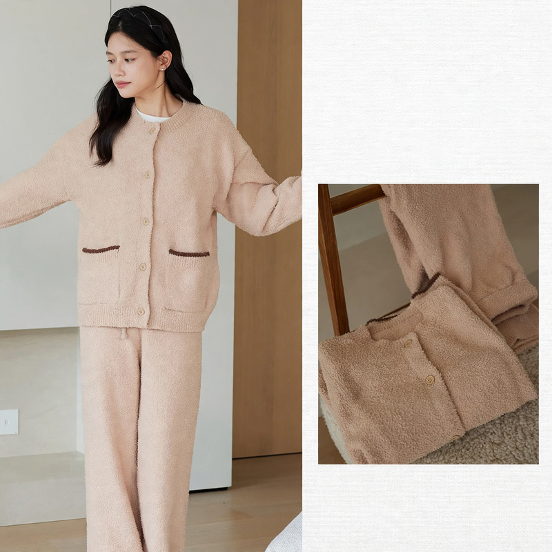 Women's pajamas, brushed on both sides, various cuts