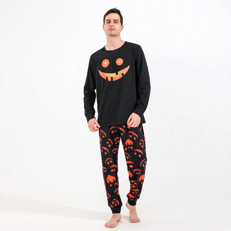 Christmas Pajama Set for the Family, Knit Look Print