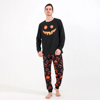 Christmas Pajama Set for the Family, Knit Look Print