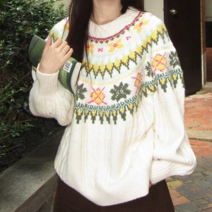 Fair Isle Knitted Sweater, Unisex