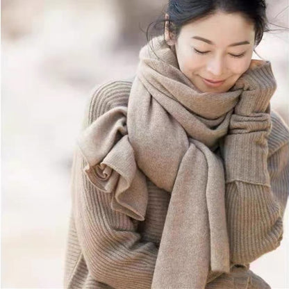 Wool scarf, 180x60cm, plain