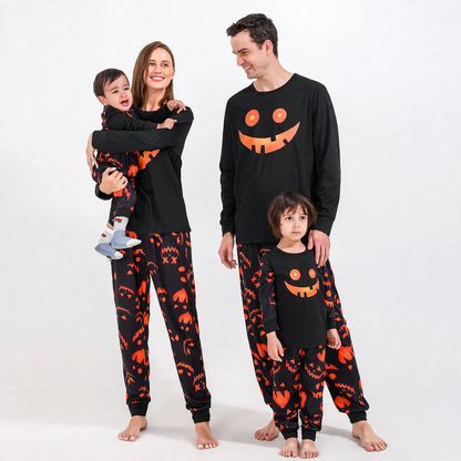Christmas Pajama Set for the Family, Knit Look Print