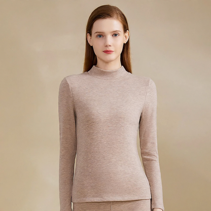 Pair thermal underwear set, lined, stand-up collar