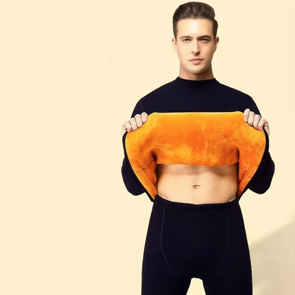 Men's thermal underwear set, extra thick padded